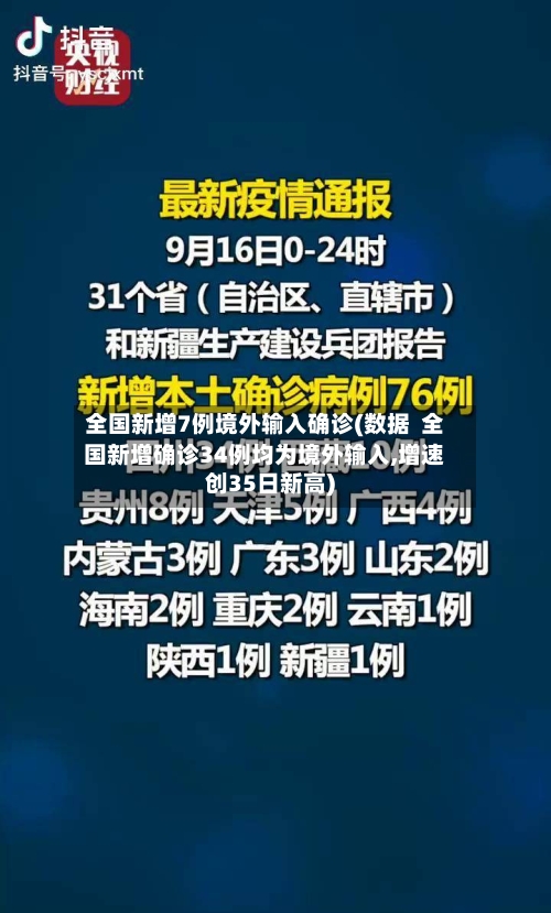 全国新增7例境外输入确诊(数据 全国新增确诊34例均为境外输入,增速创35日新高)-第3张图片
