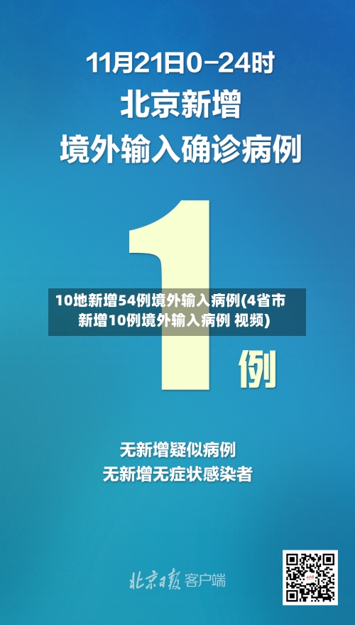 10地新增54例境外输入病例(4省市新增10例境外输入病例 视频)