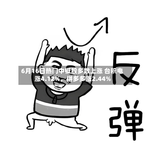 6月16日热门中概股多数上涨 台积电涨4.12%	，拼多多涨2.44%-第2张图片